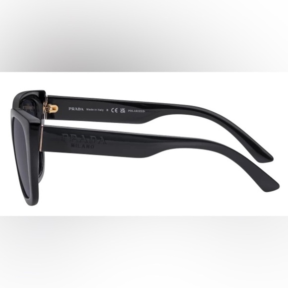 ?PRADA??NWT?PR 24XS in Black & Polarized Grey lenses main image 10